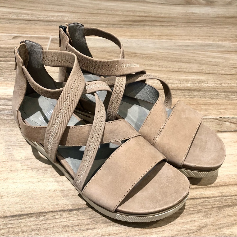 EILEEN FISHER Platform Strappy Sandals Size 9